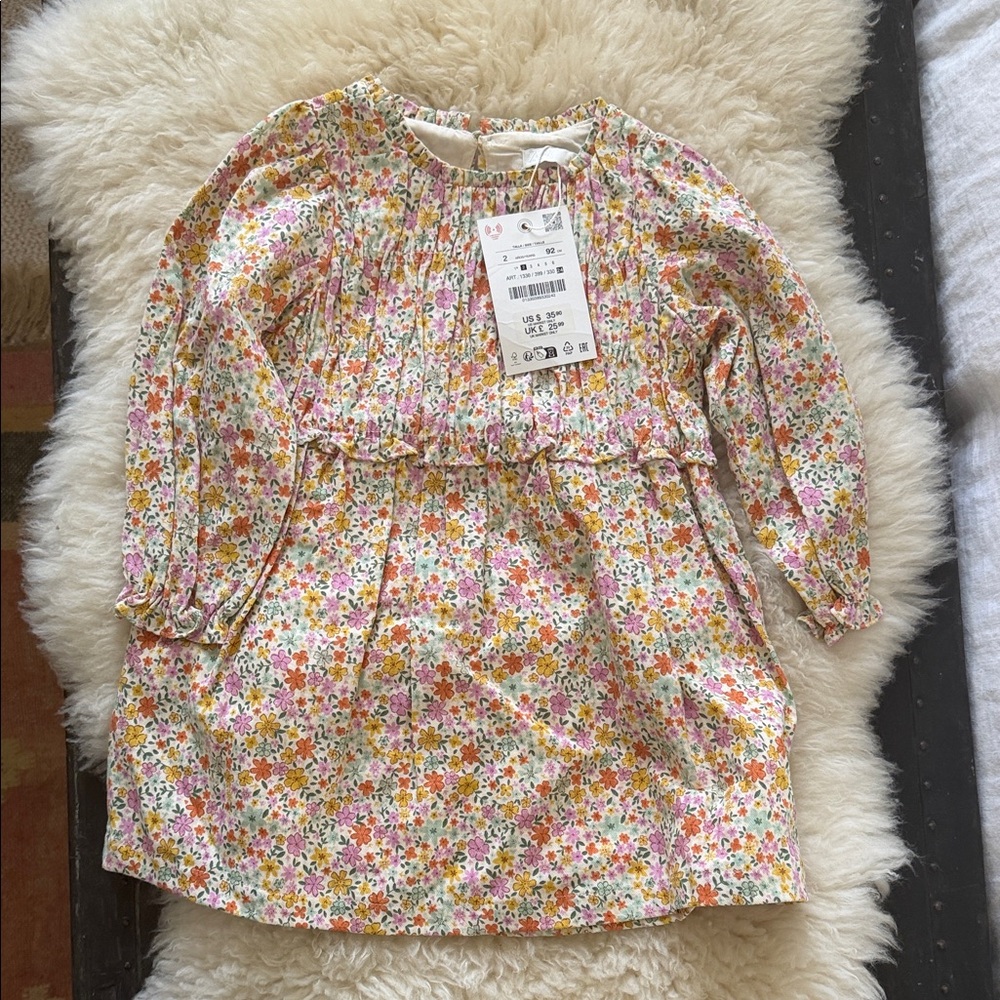 New Zara Floral Kids Dress - Easter 2T